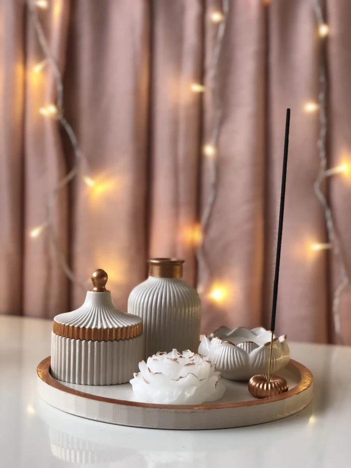 tabaklı mum - thelavendercandle.com