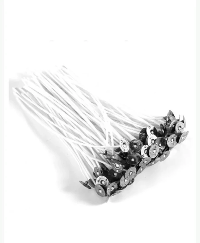8 cm kopçalı fitil 50 adet - thelavendercandle.com