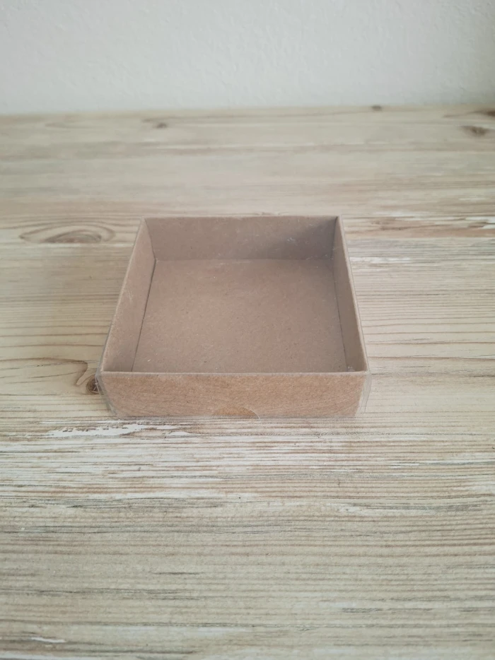 9×9×3 Kraft kutu 50 adet - thelavendercandle.com