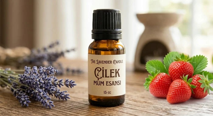 çilek mum esansı 15cc. - thelavendercandle.com