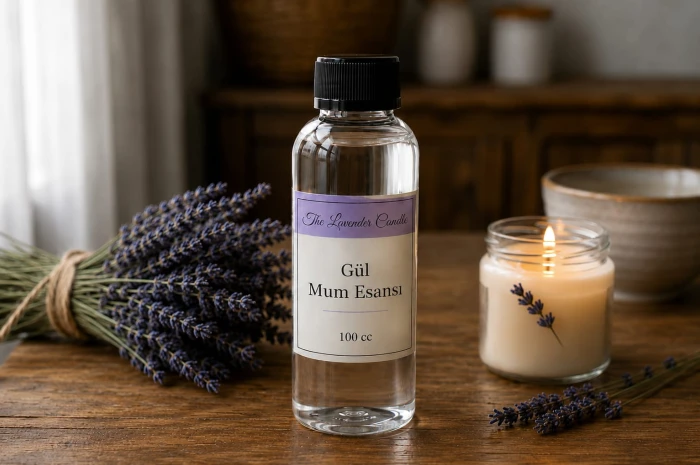 gül mum esansı 100cc. - thelavendercandle.com
