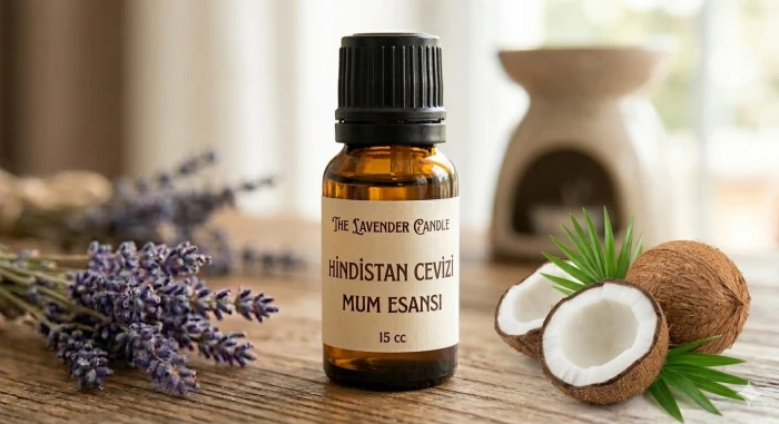 hindistan cevizi mum esans 15cc. - thelavendercandle.com