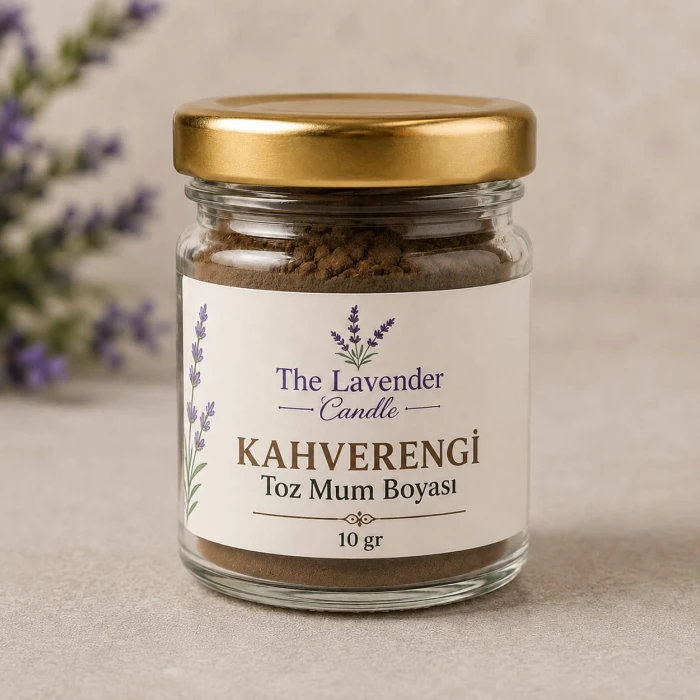 kahverengi toz mum boya - thelavendercandle.com