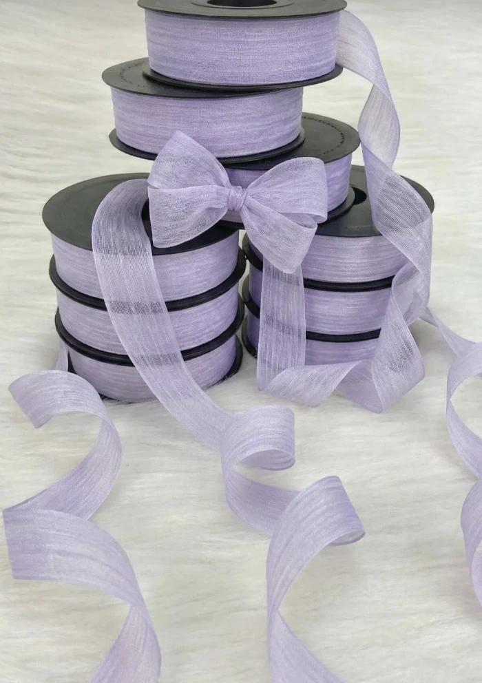 keten kurdele lila 2,5 cm. 20 mt. - thelavendercandle.com
