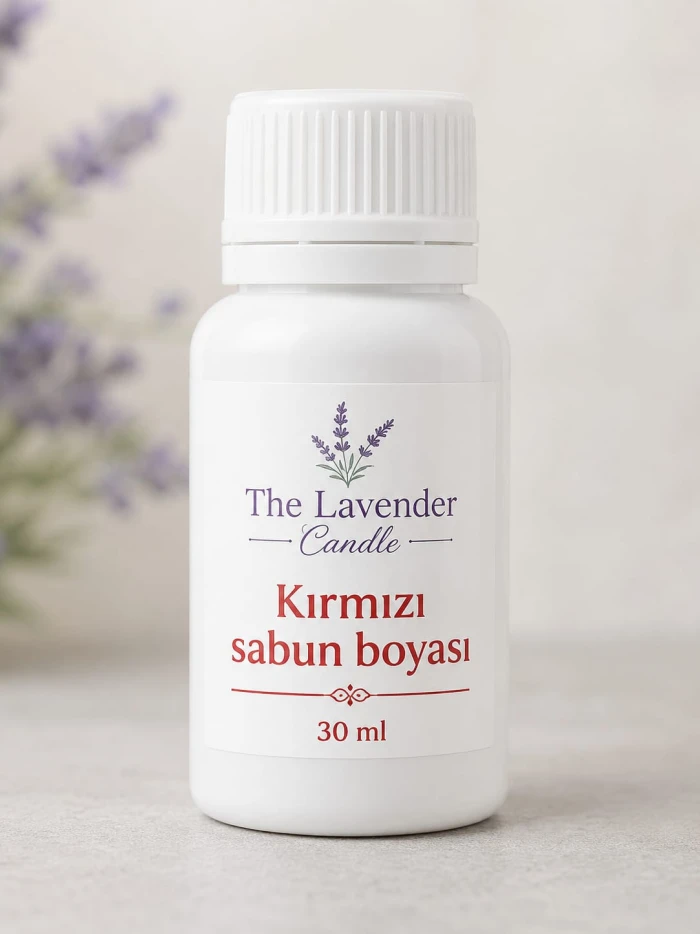 kırmızı sabun boyası - thelavendercandle.com