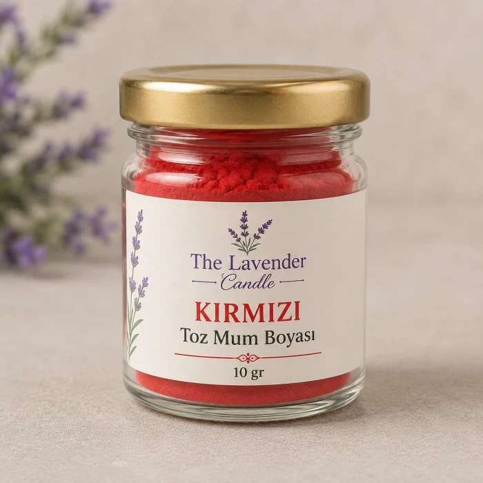 kırmızı toz mum boya - thelavendercandle.com