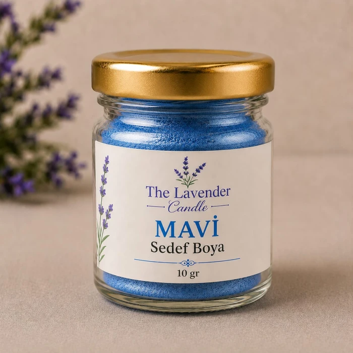 mavi sedef boya - thelavendercandle.com