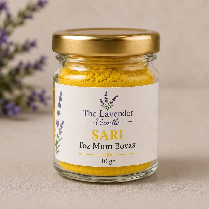 sarı toz mum boya - thelavendercandle.com