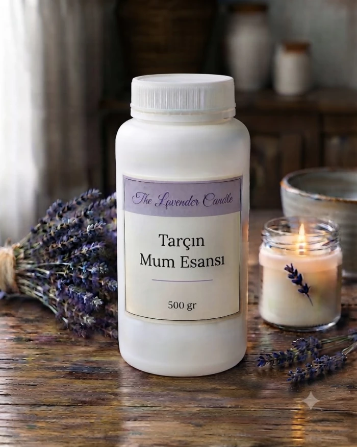 tarçın mum esansı 500gr. - thelavendercandle.com